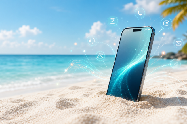 saasie-light-01-beach-phone-ai-signal